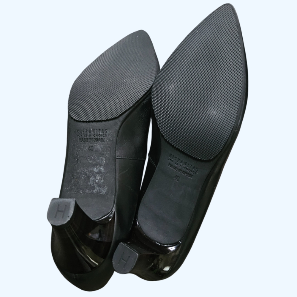Hispanitas Cerys Black Leather Pump Shoes Womens Size EUR 40 Retail $230 - Picture 5 of 9
